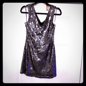 Sequins Gun Metal Mini